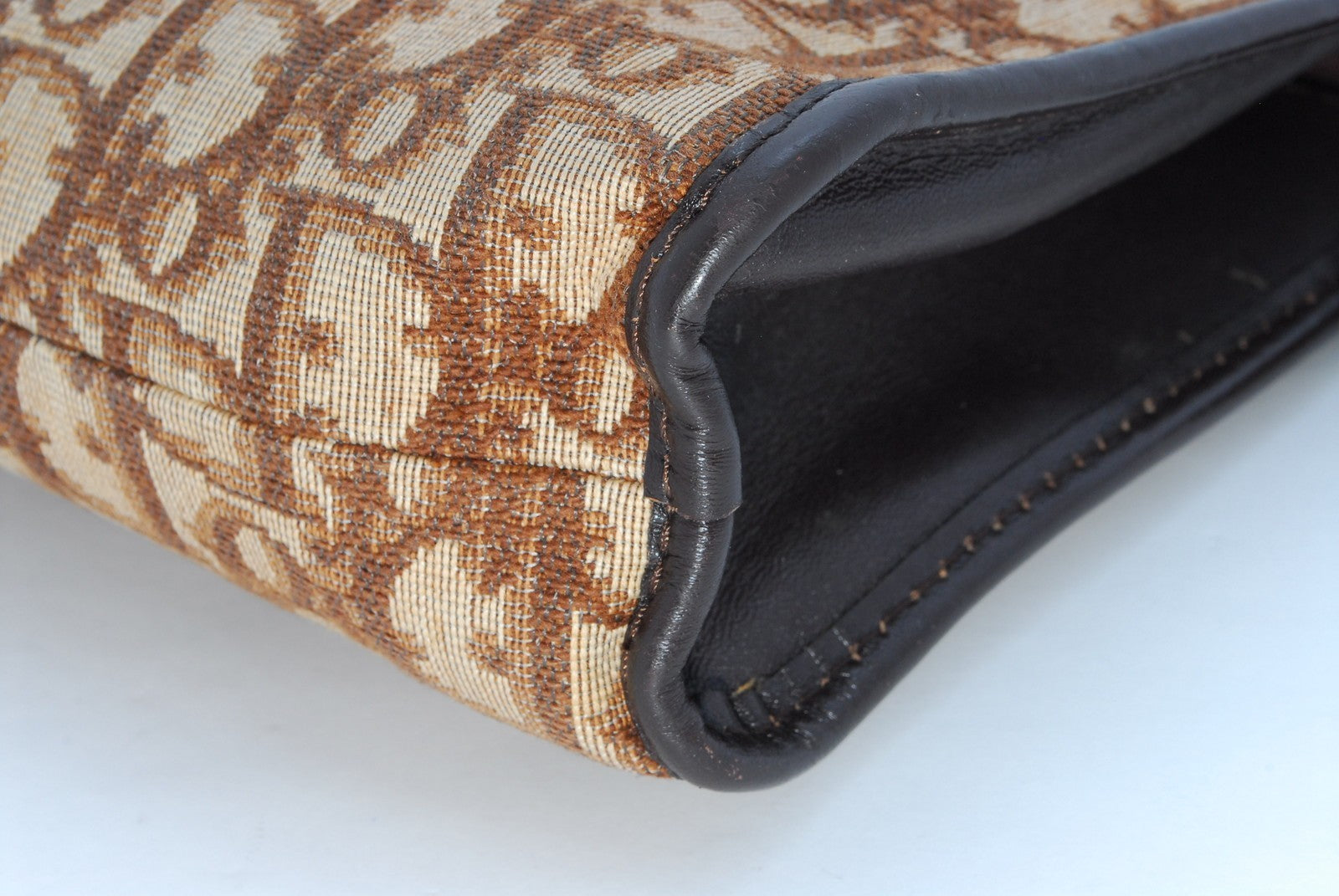 Christian Dior Trotter Clutch Porch Bag - Brown, Canvas Leather