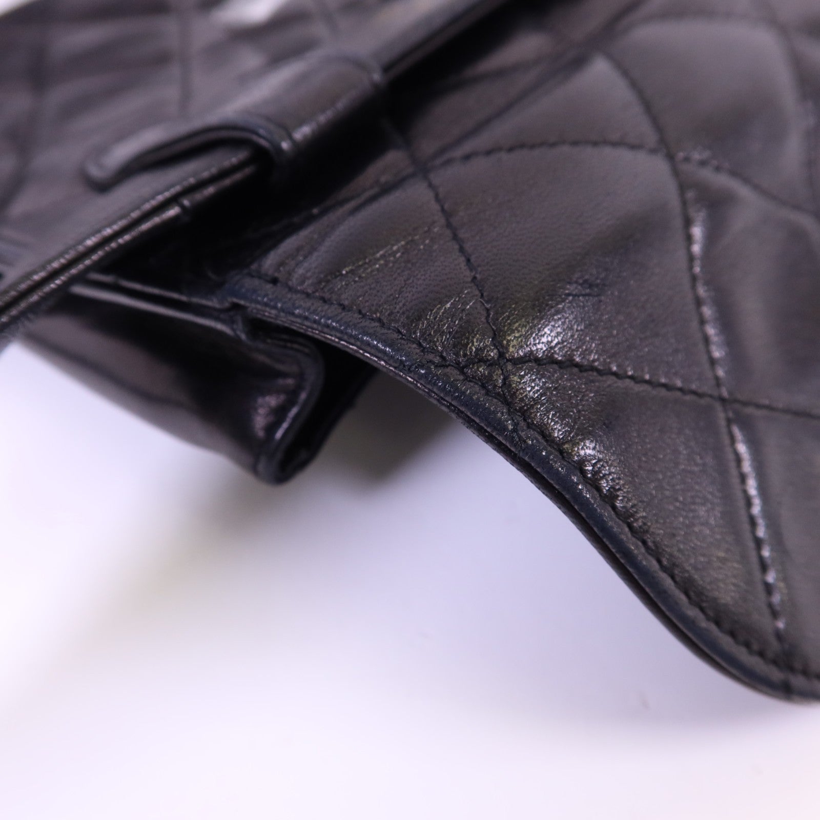 CHANEL CC GHW Waist Bag - Black, Lambskin Leather