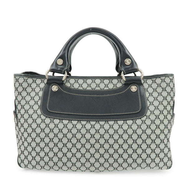 Celine Macadam Boogie Hand Bag - Navy, Canvas Leather