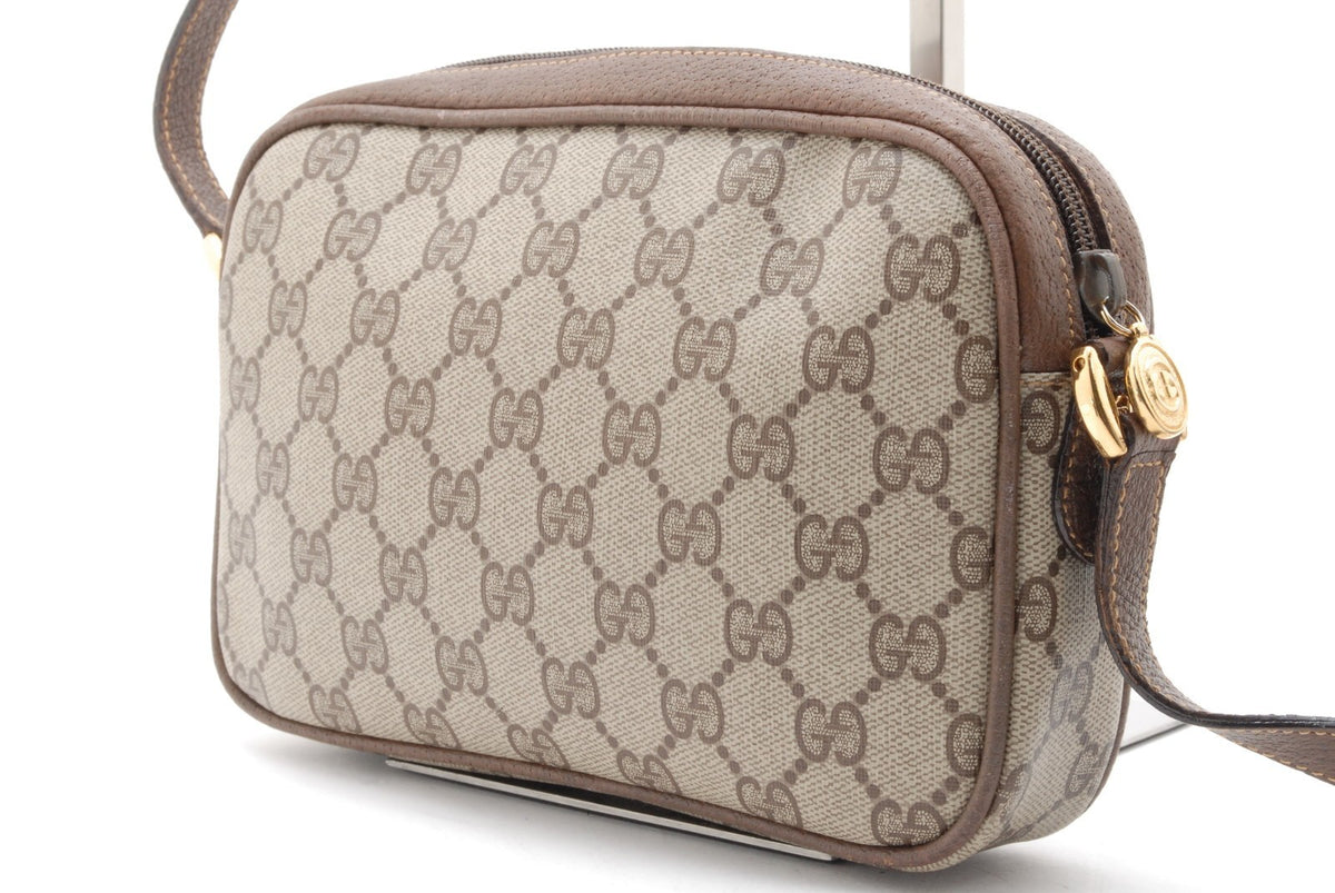 Gucci GG Shoulder Bag - Beige Brown, PVC Leather