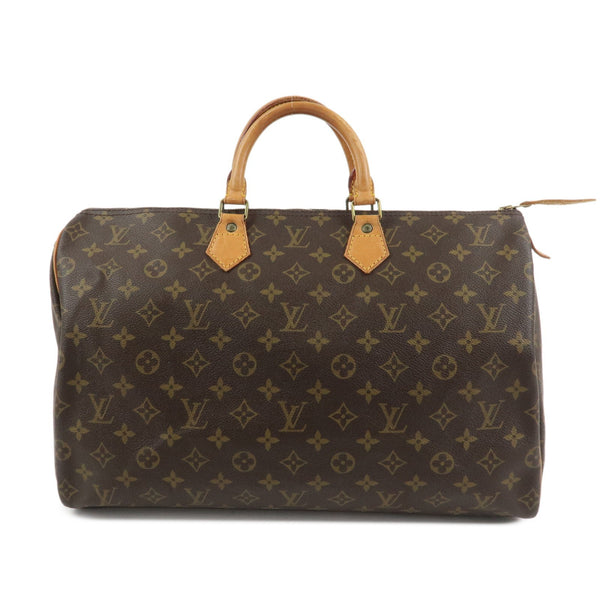 Louis Vuitton Monogram Speedy 40 Hand Bag - Brown, Monogram Canvas