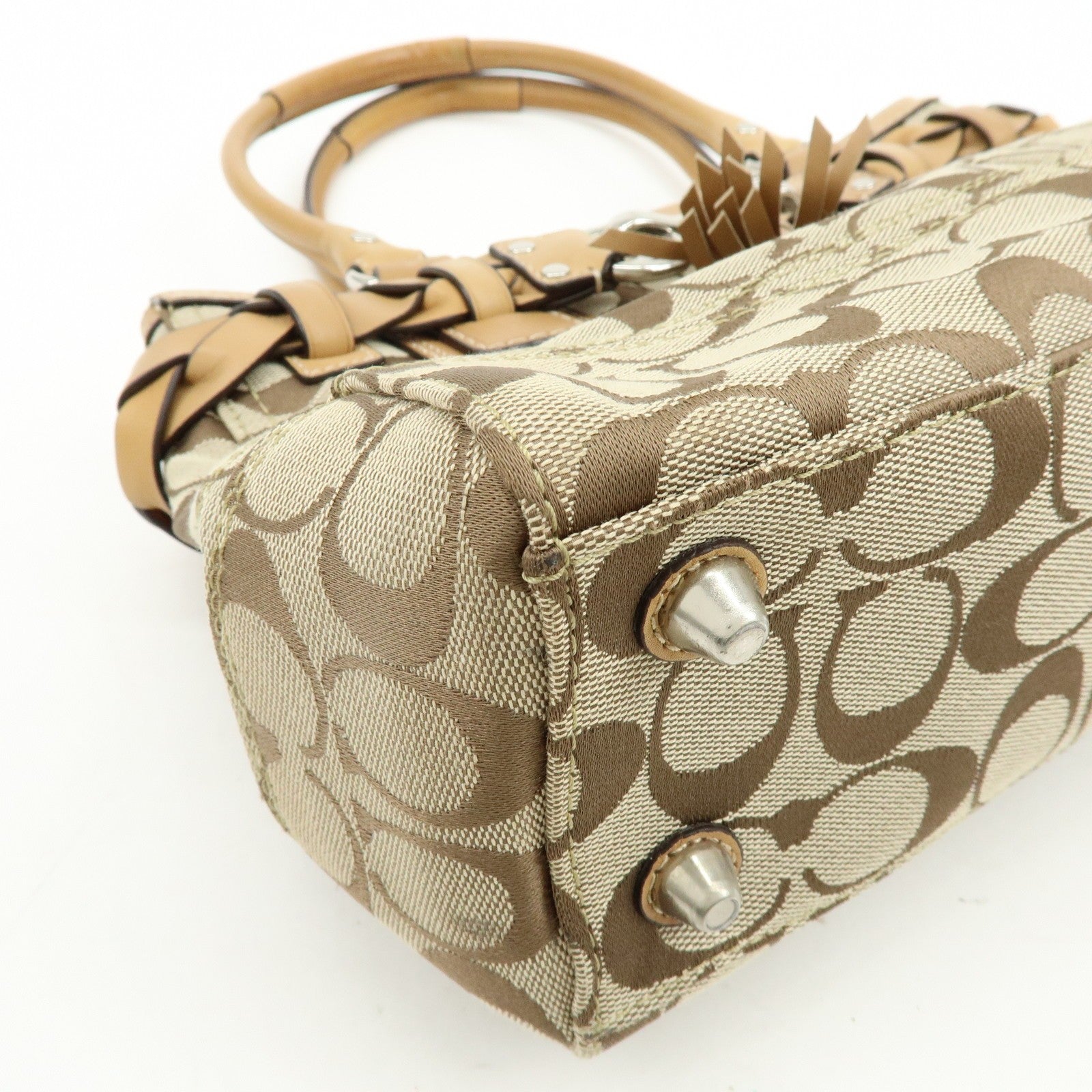 Coach Tote Bag - Brown, Canvas Leather