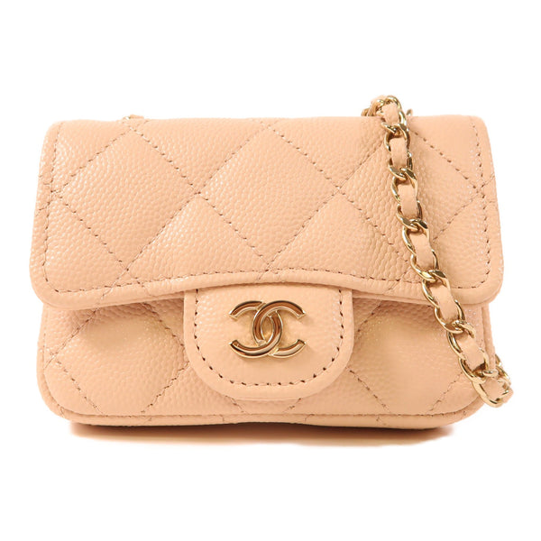 Chanel CC Chain Shoulder Bag - Pink, Calfskin Leather