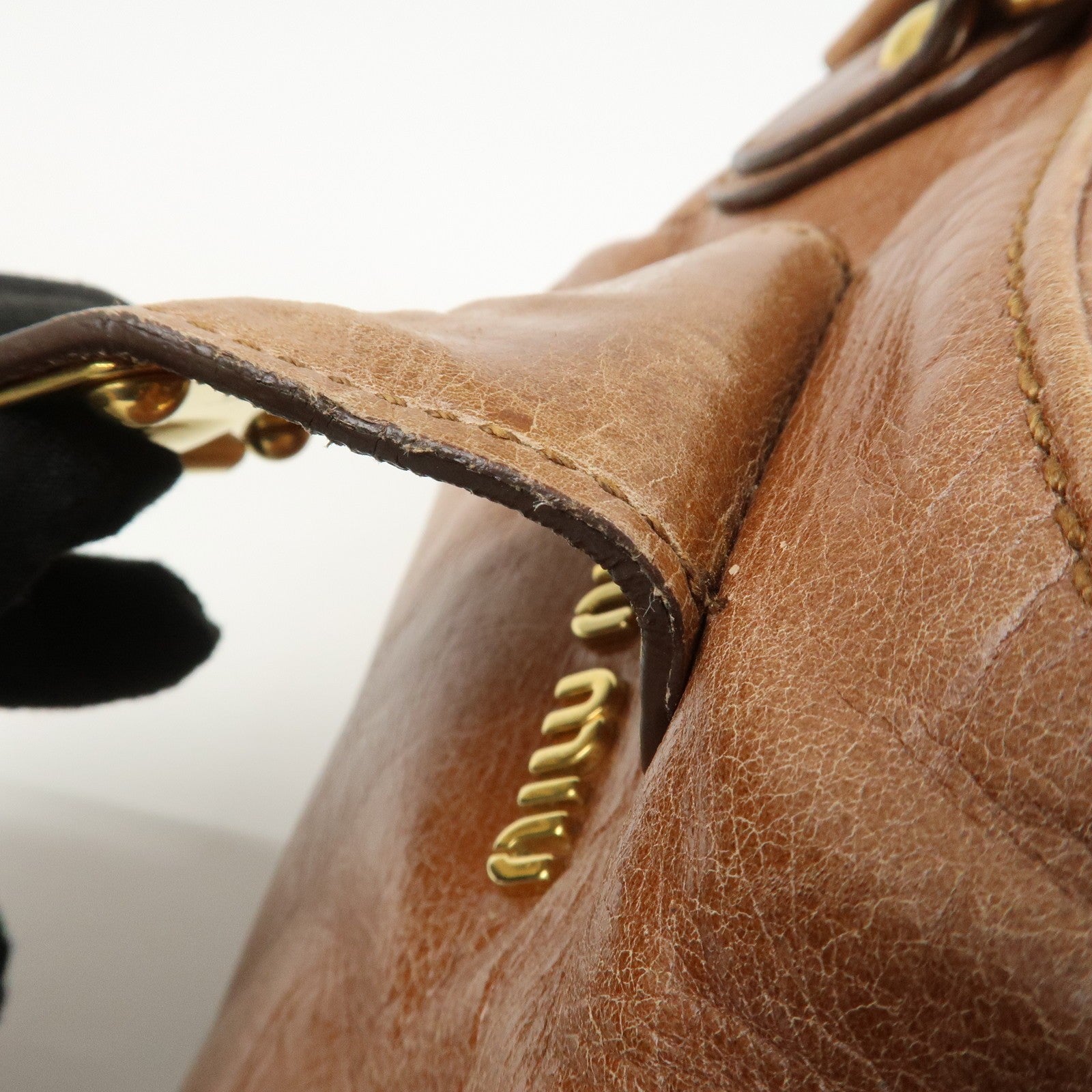 Miu Miu Hand Bag - Brown, Leather