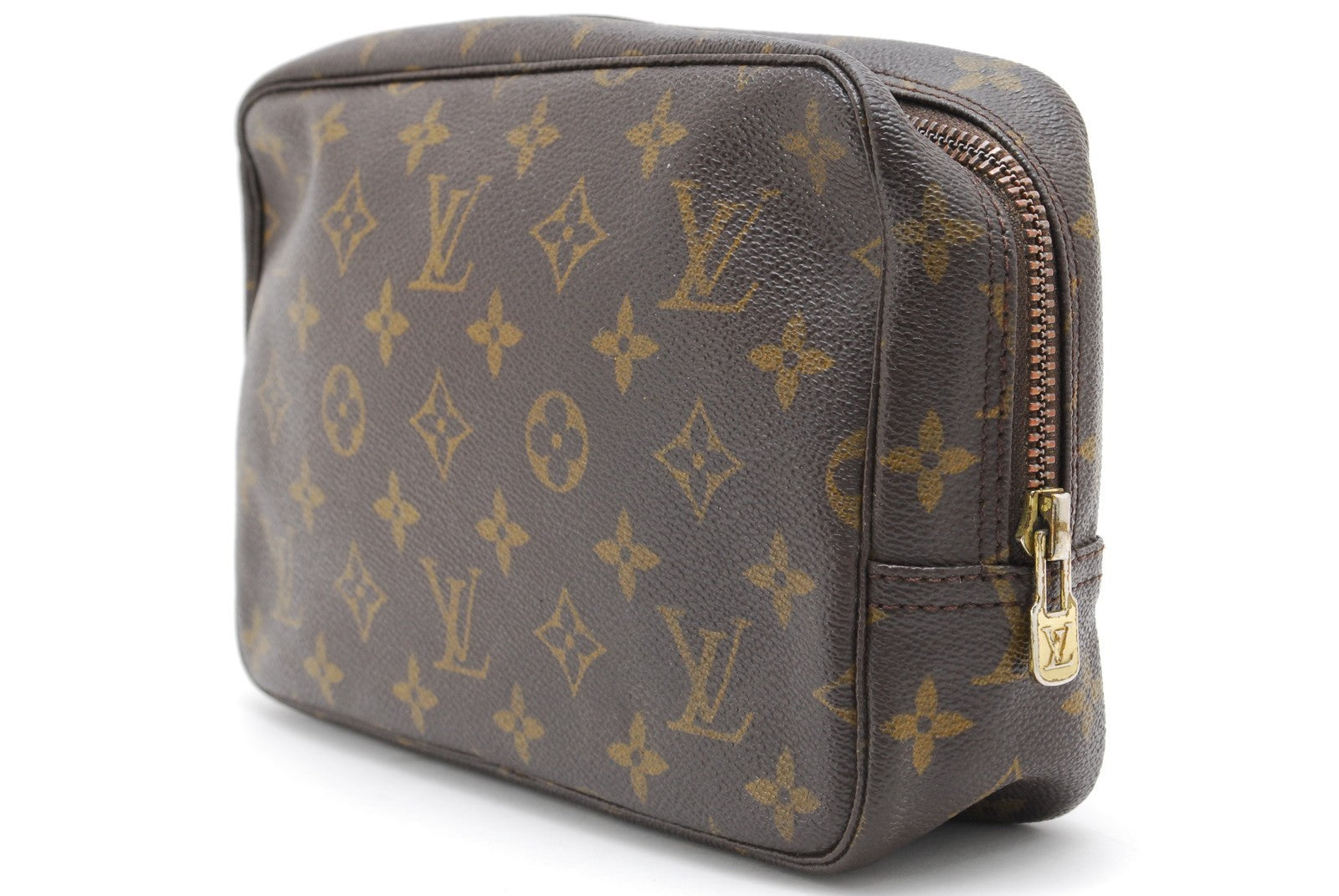 Louis Vuitton Monogram Trousse Toilette 28 Pouch - Brown, Leather