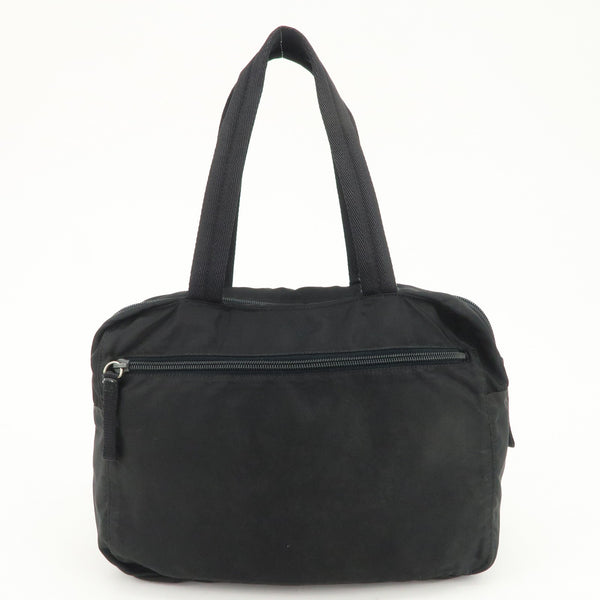 Prada Triangle Logo Tote Bag - Black, Nylon