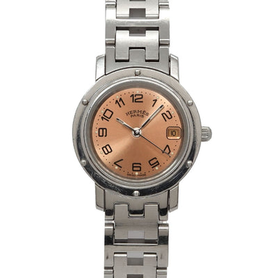 Hermès Clipper CL4 210 Watch - Pink, Stainless steel