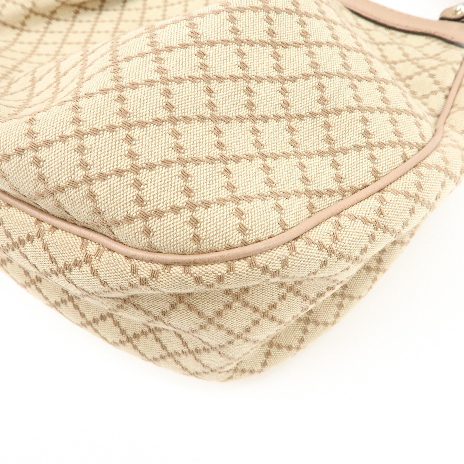 Gucci Shoulder Bag - Beige, Canvas Leather