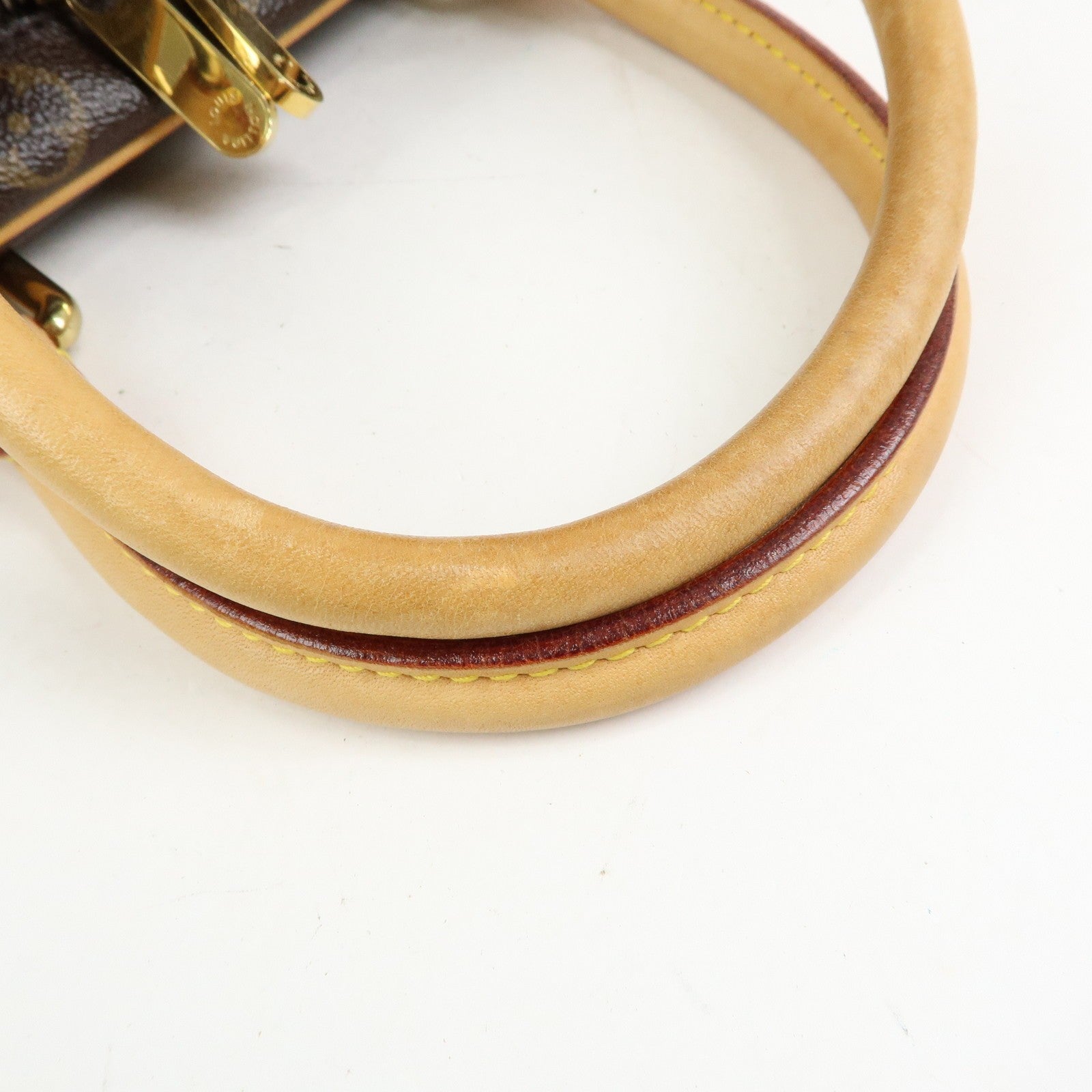 Louis Vuitton Monogram Manhattan PM Hand Bag Brown