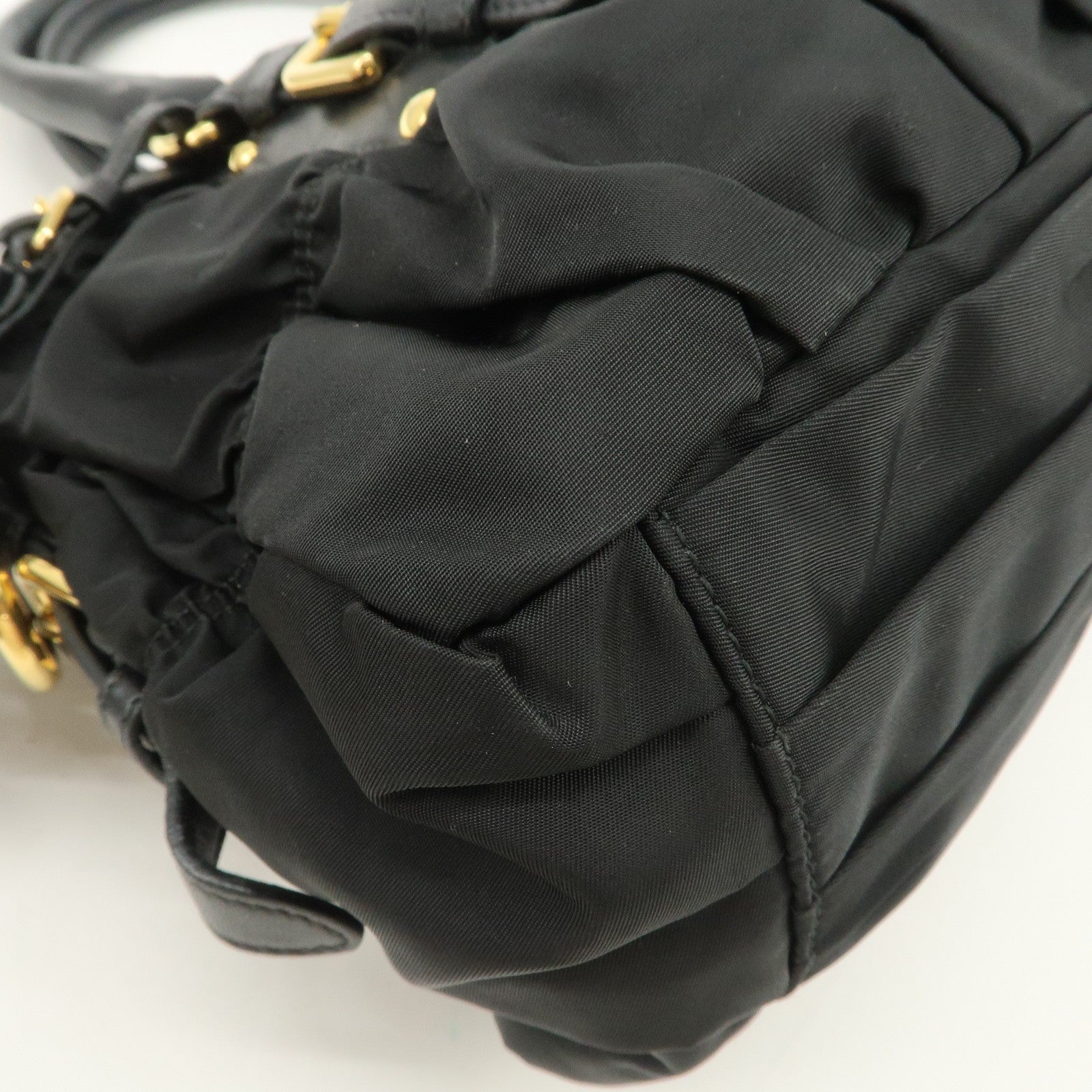 Prada Hand& Shoulder Bag - Black, Nylon Leather