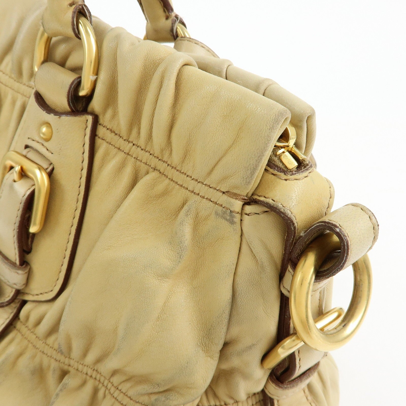 Prada Hand Bag - Camel, Nappa Leather