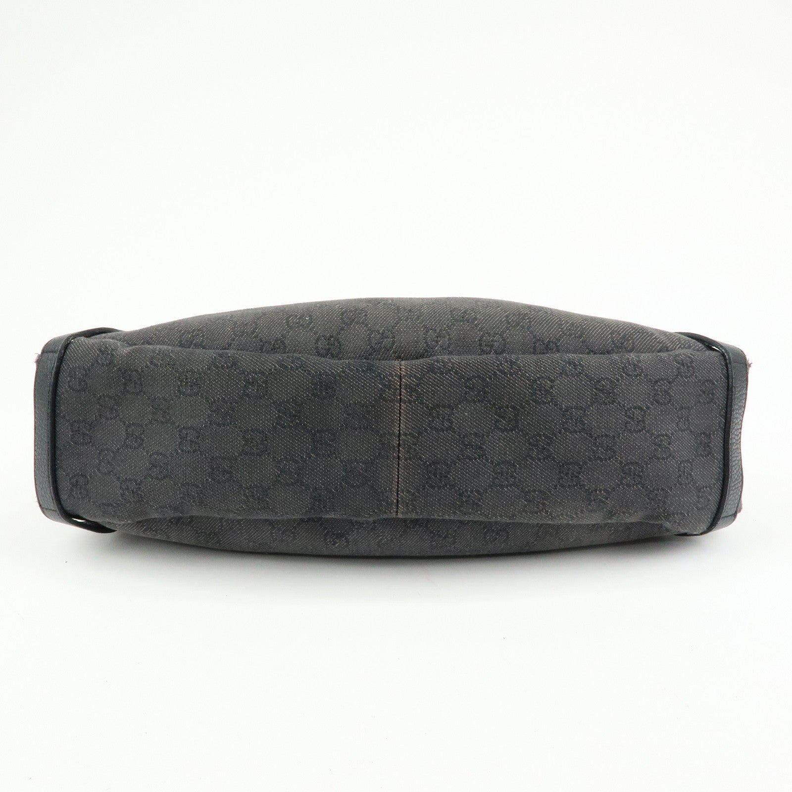 Gucci Abbey GG Monogram Tote Bag - Black, Denim 