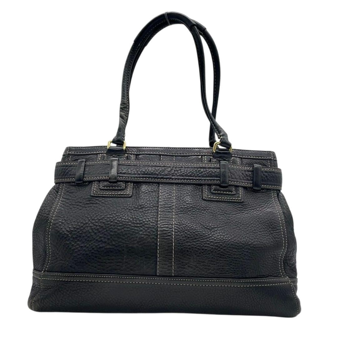 Coach T8 Handbag - Black, Leather