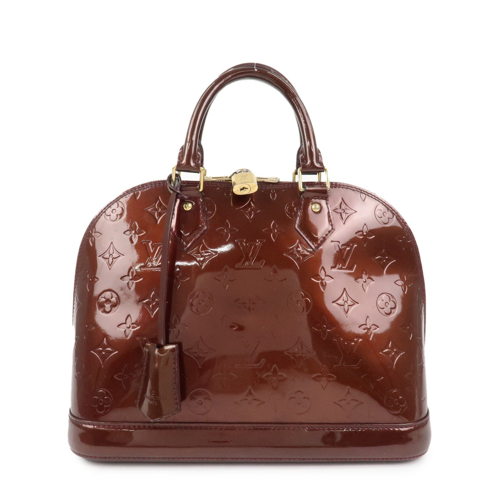 Louis Vuitton Monogram Vernis Alma PM Bag - Rouge Fauviste, Vernis Leather