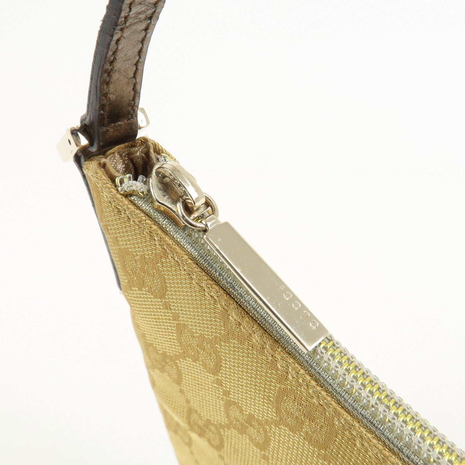 Gucci Shoulder Bag - Gold, GG Canvas Leather
