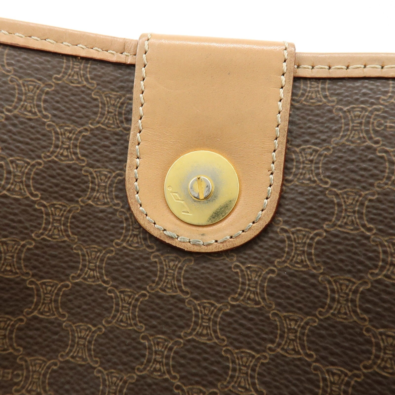 Celine Macadam Shoulder Bag - Brown, PVC Leather