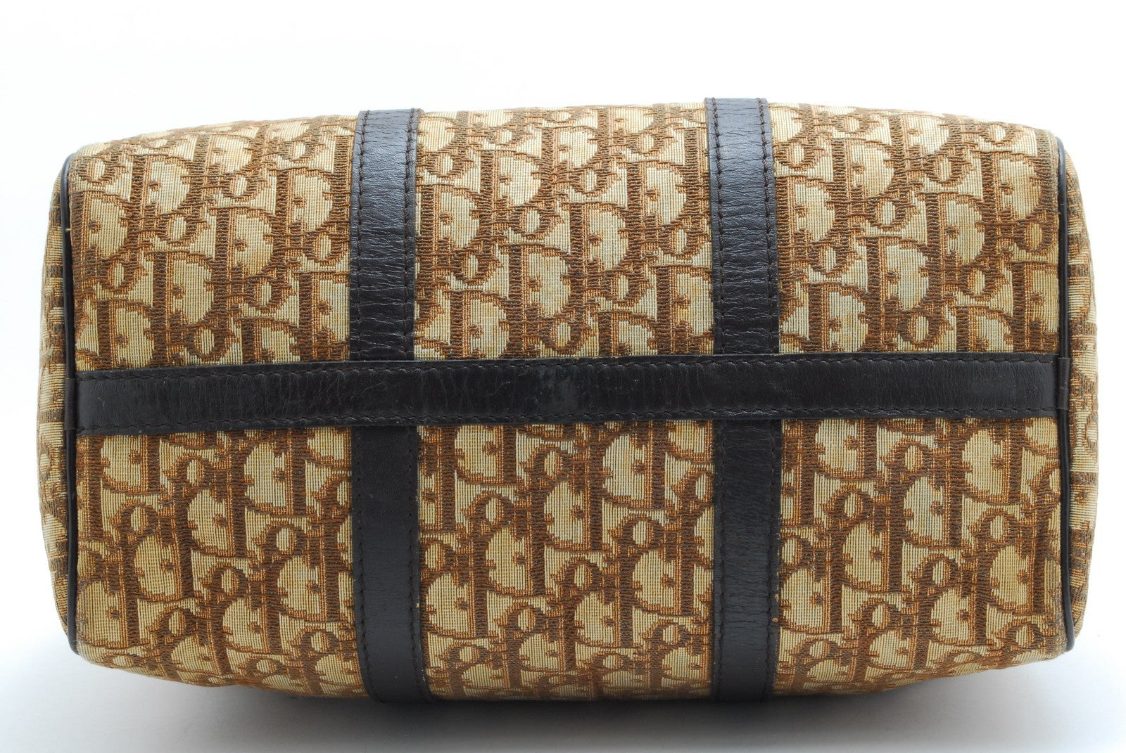 Christian Dior Trotter Boston Bag - Brown, Canvas and Leather