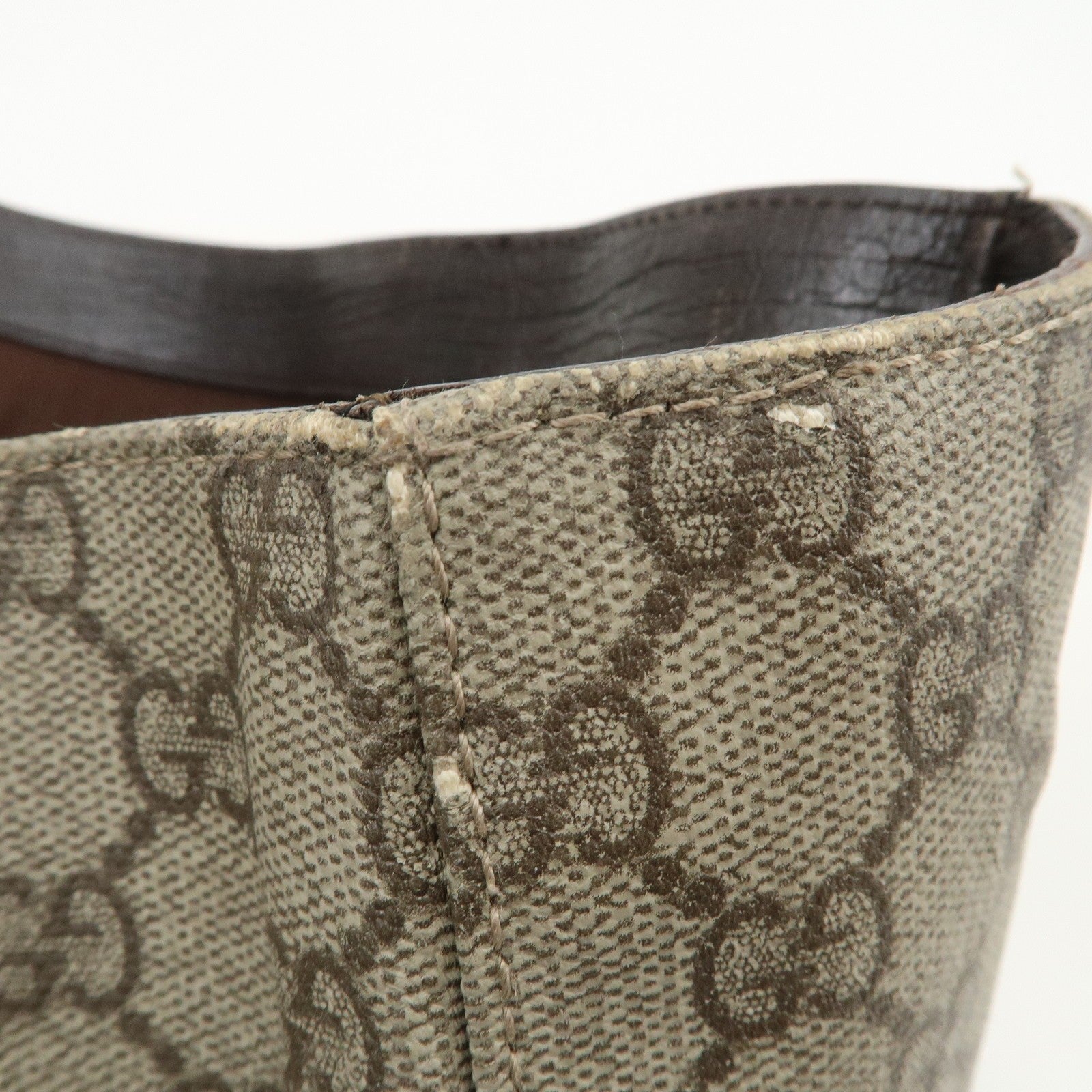 Gucci Tote Bag - Brown, GG Supreme Canvas Leather
