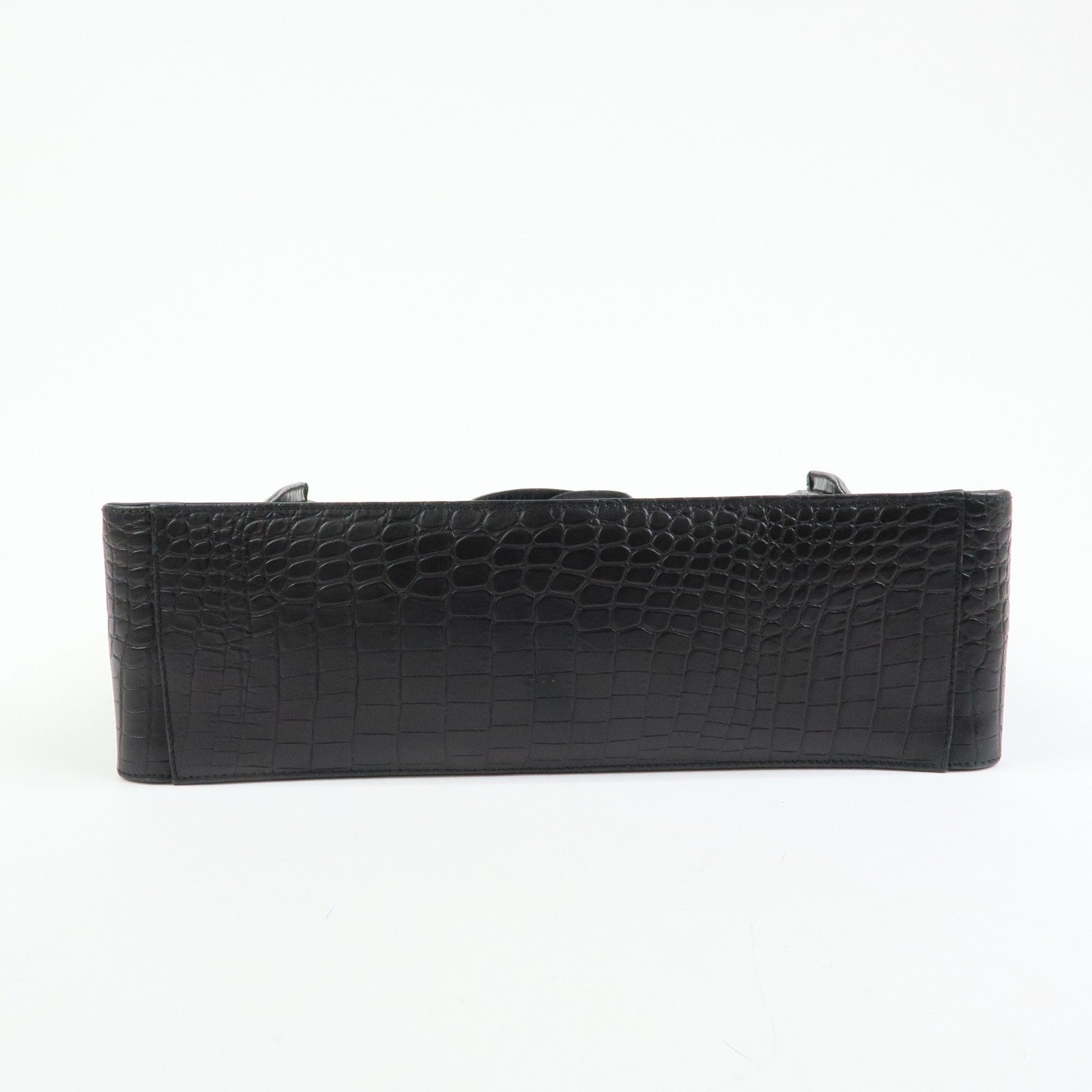 Ferragamo Vara Tote Bag - Black, Embossed Leather