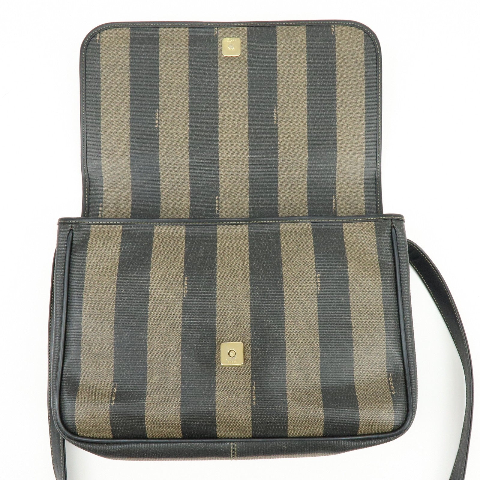 Fendi Shoulder Bag - Black, Brown, PVC Leather