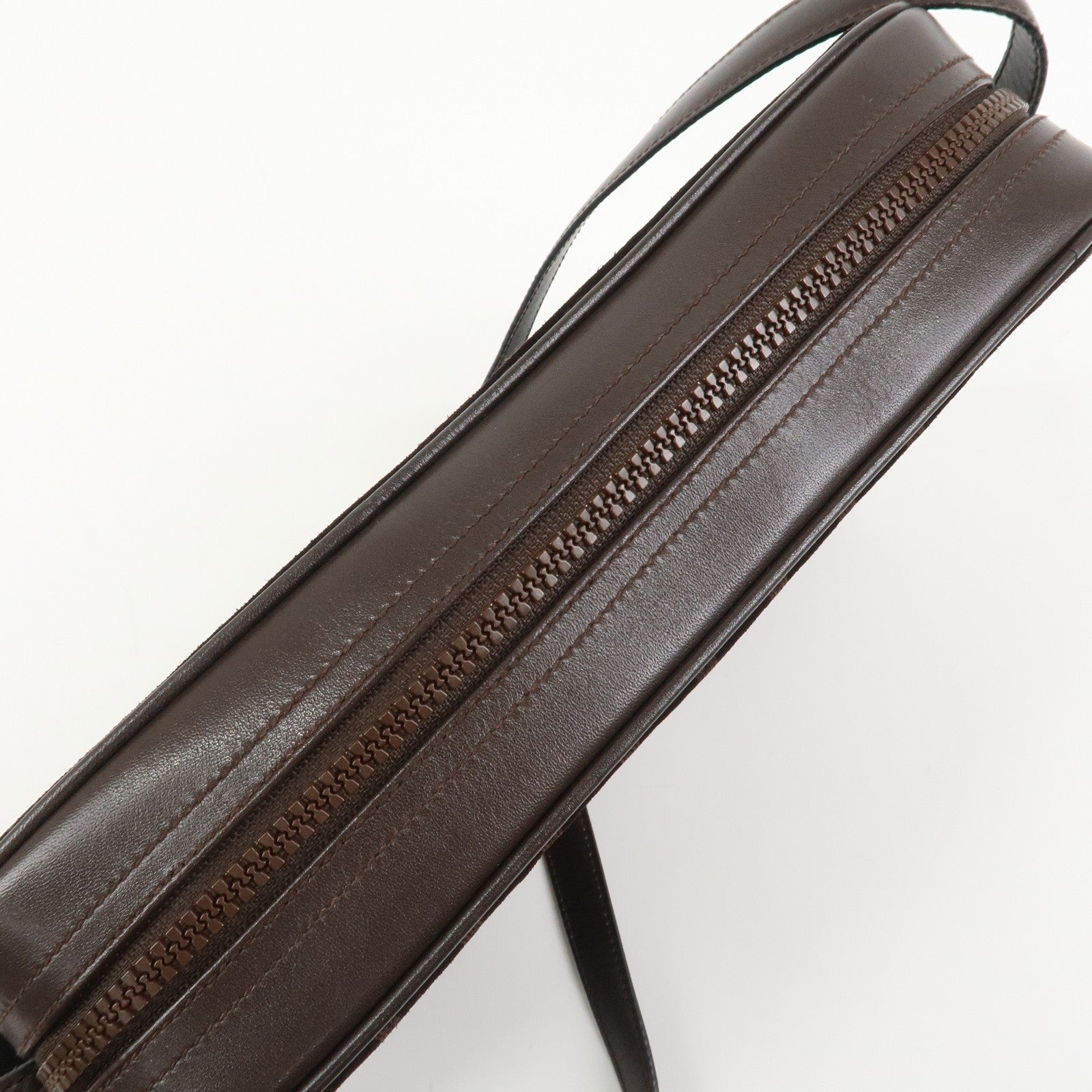Celine Macadam Shoulder Bag - Brown, Suede Leather