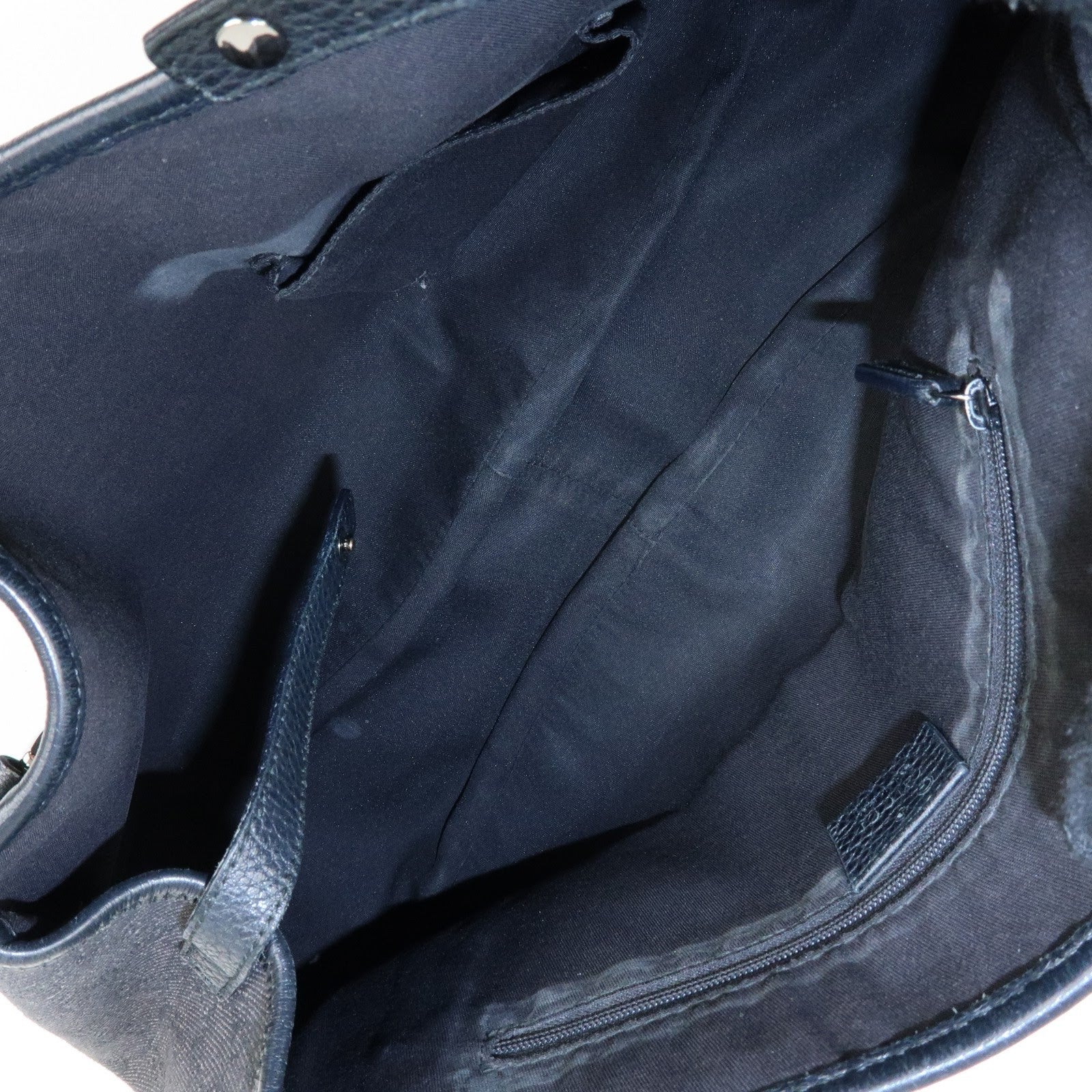 Gucci Abbey GG Monogram Tote Bag - Black, Denim 