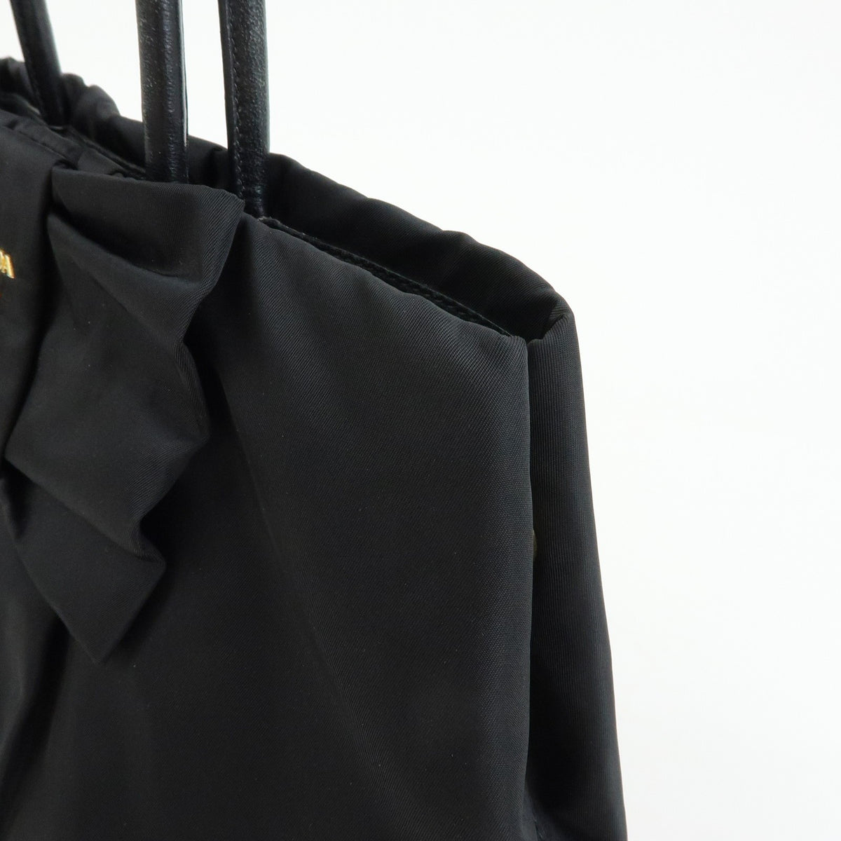Prada Hand Bag - Black, Nylon and Leather