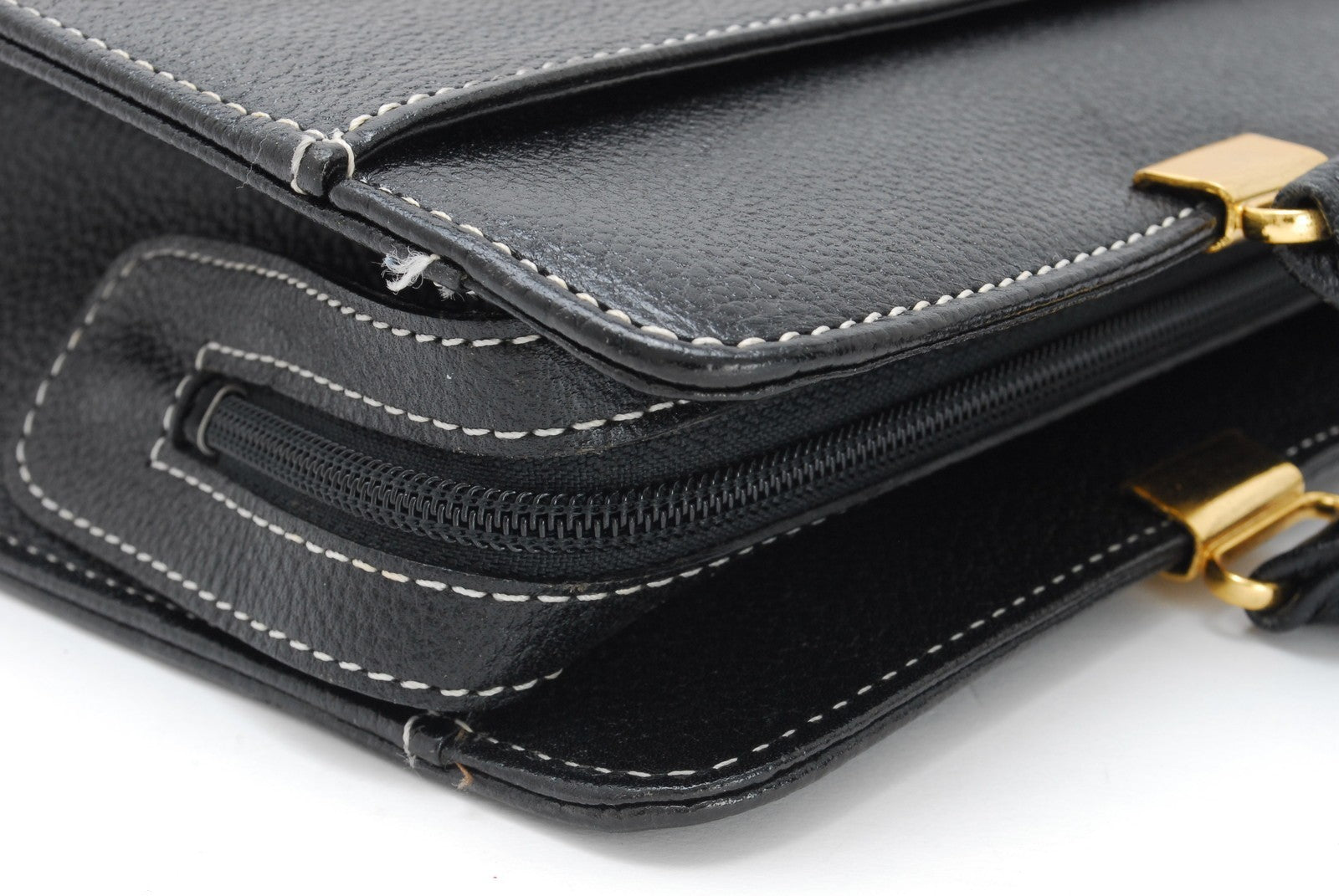Saint Laurent Yves Hand Tote Bag - Black, Leather