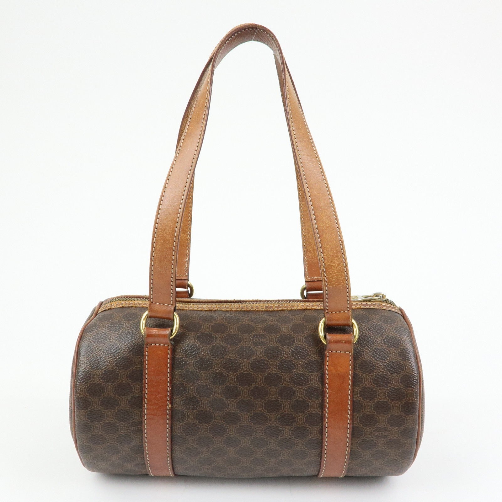 Celine Macadam Shoulder Bag - Brown, PVC Coated Canvas 