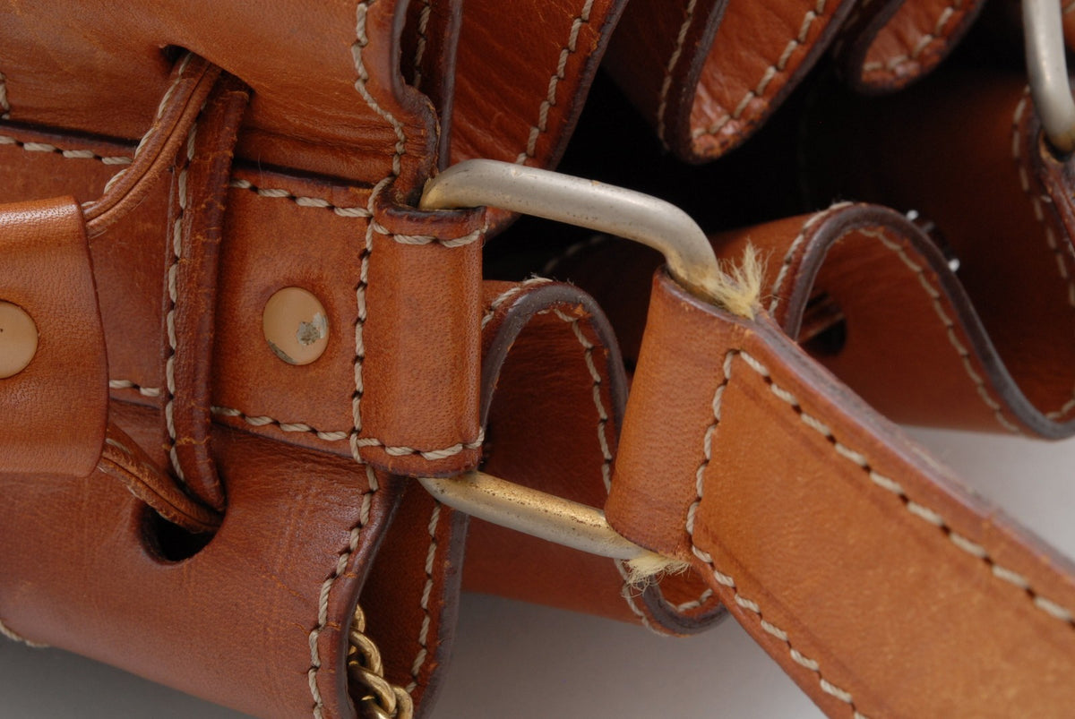 Celine Macadam Bucket Shoulder Bag - Brown, Leather