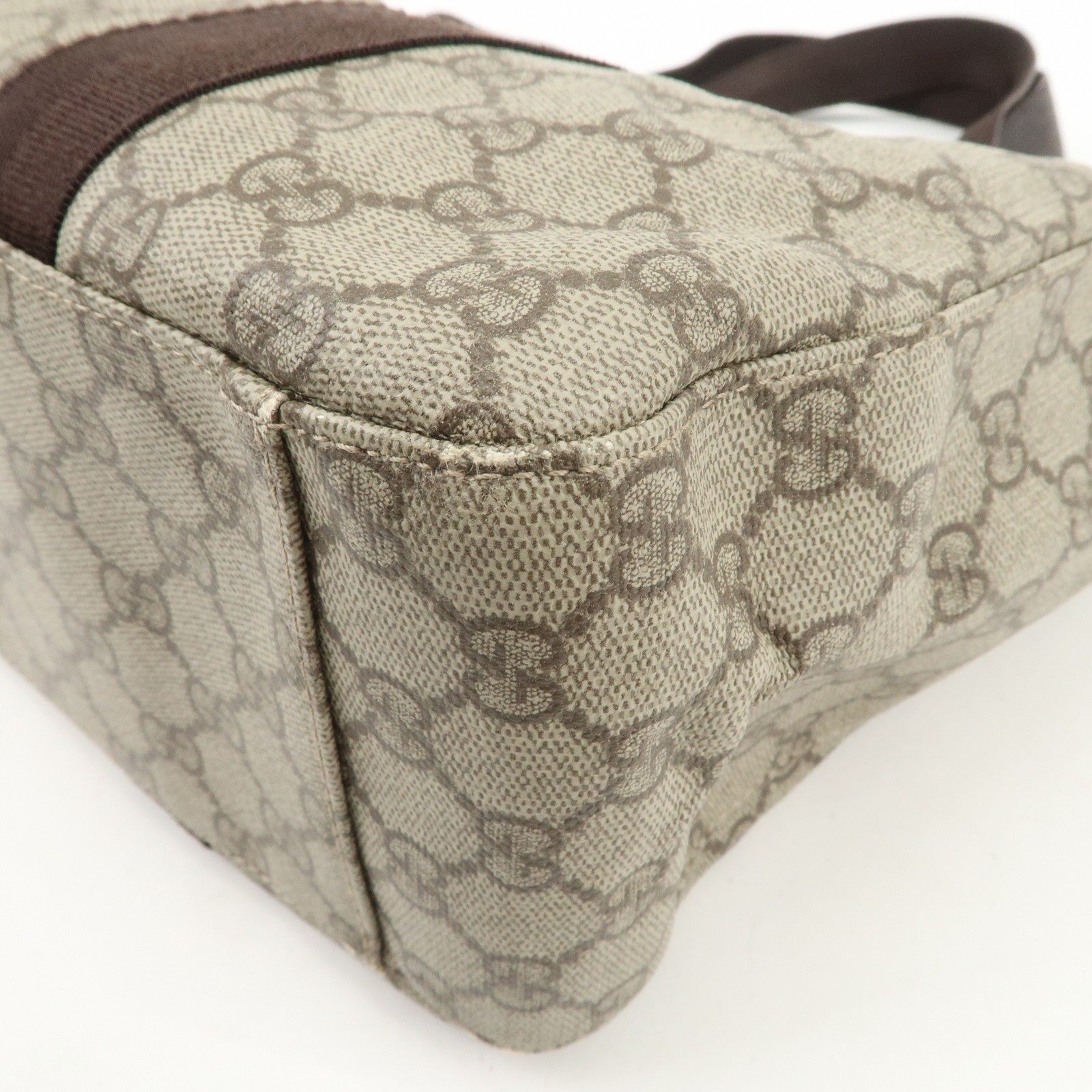 Gucci Tote Bag - Brown, GG Supreme Canvas Leather