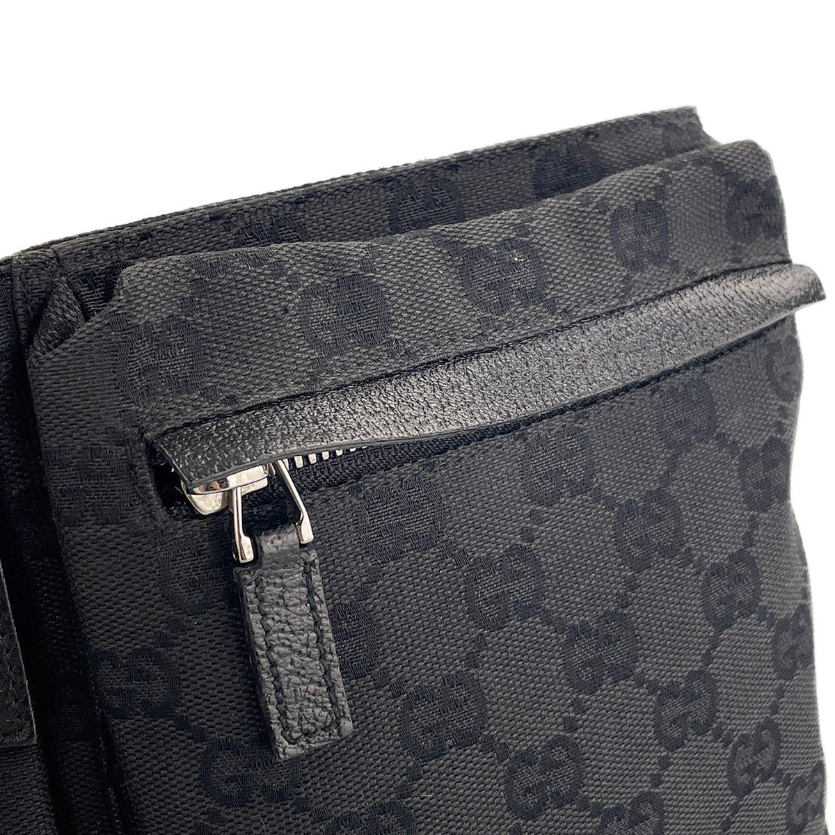Gucci GG Waist Bag - Black, Canvas Fabric