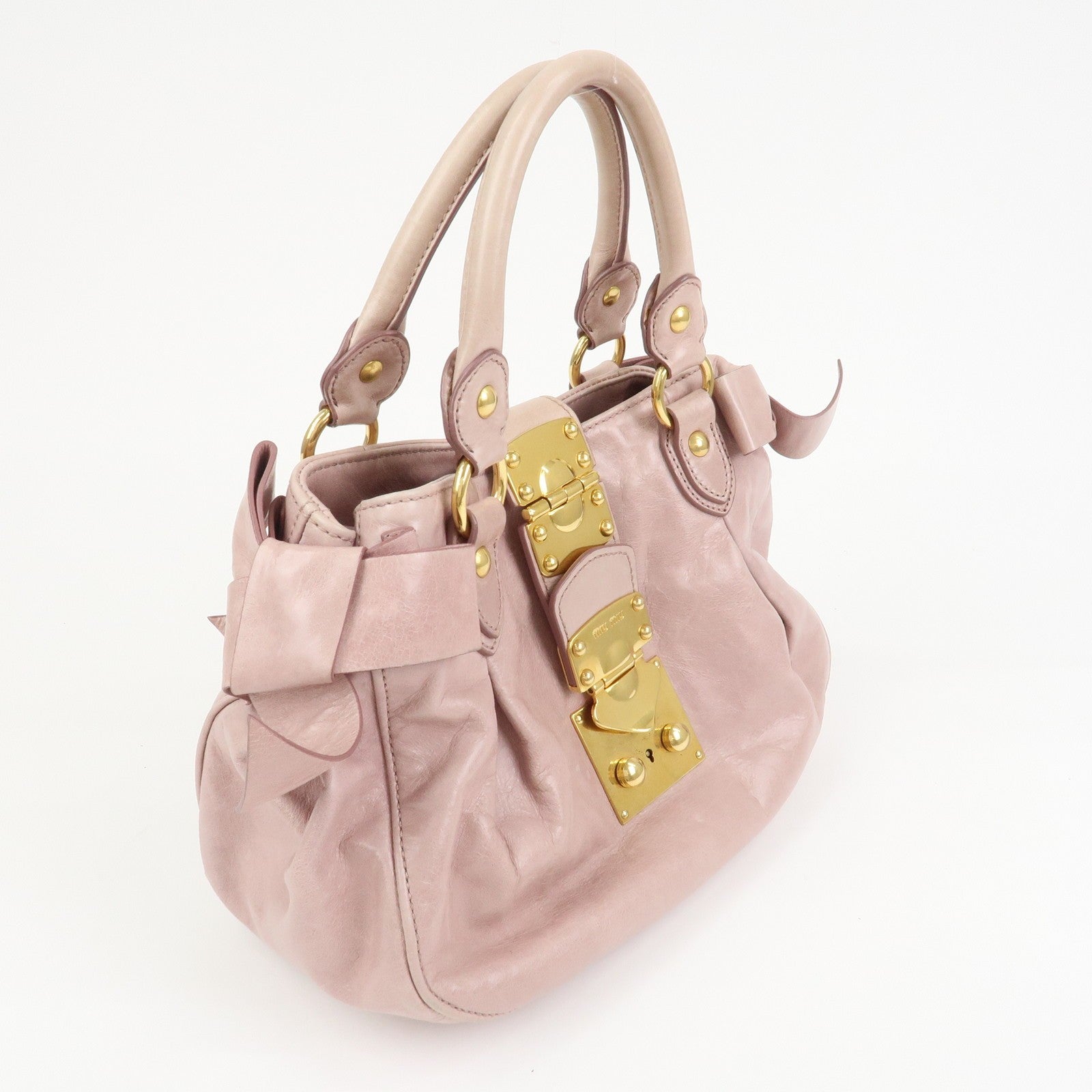 Miu Miu Hand Shoulder Bag - Pink, Leather
