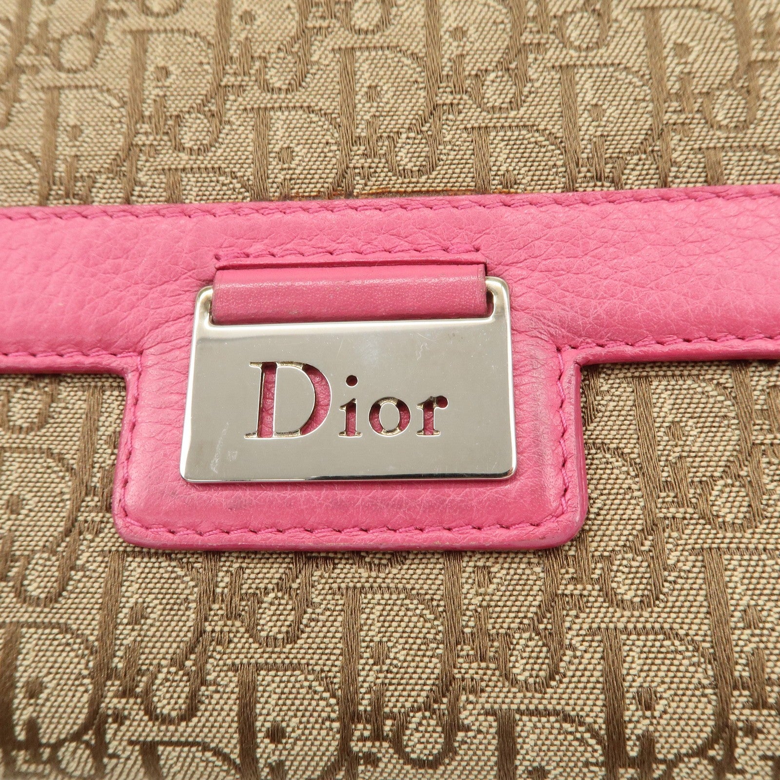 Christian Dior Trotter Wallet - Pink, Canvas Leather