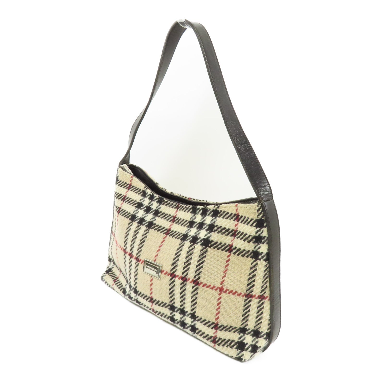 Burberry SHW Shoulder Bag - Beige, Wool