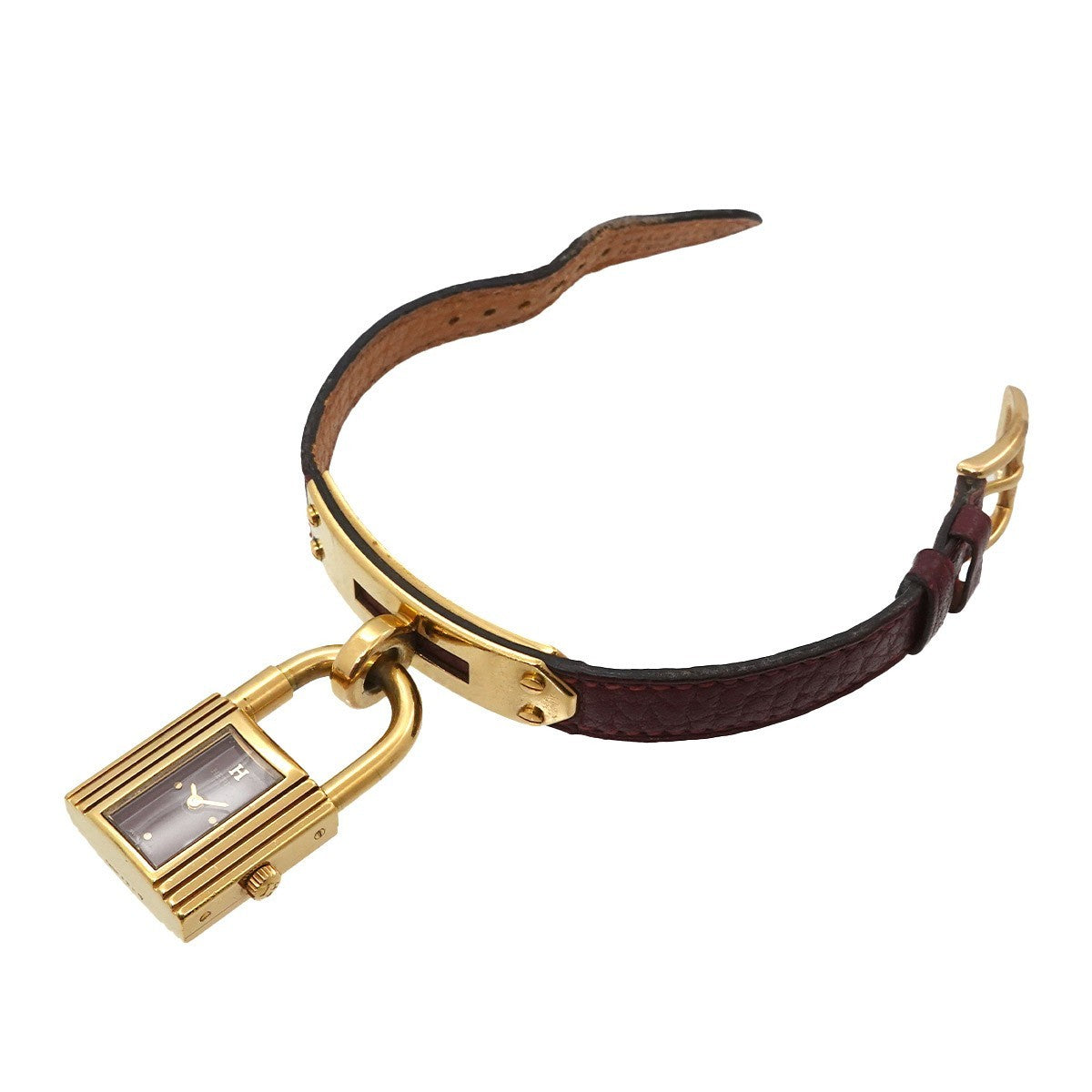 Hermès Kelly Wristwatch - Bordeaux, Stainless Steel/Leather