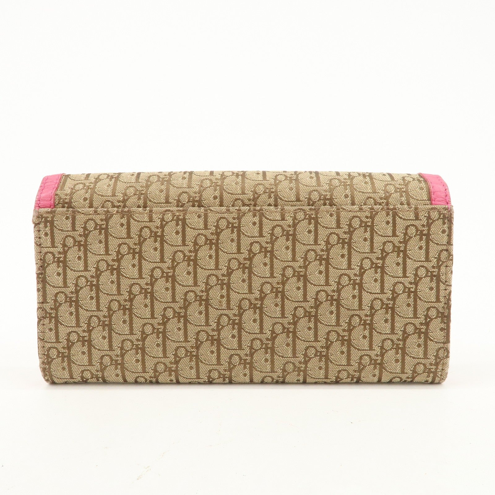 Christian Dior Trotter Wallet - Pink, Canvas Leather