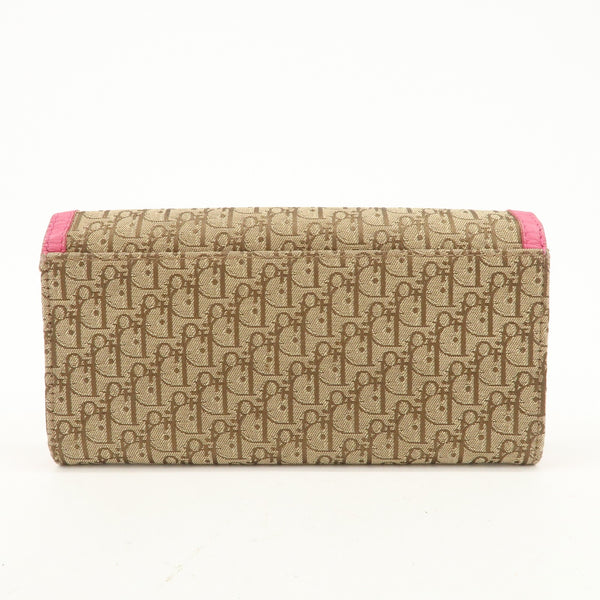 Christian Dior Trotter Wallet - Pink, Canvas Leather 