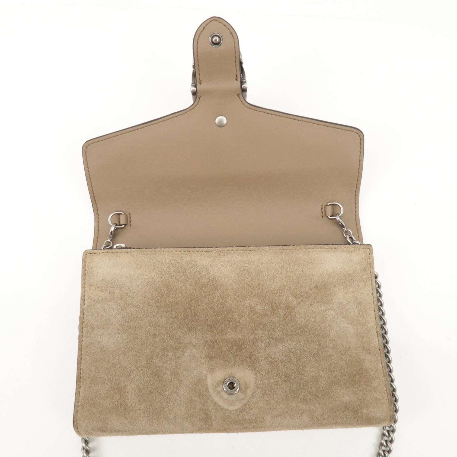 GUCCI Dionysus Suede Chain Shoulder Bag
 - Beige, Suede