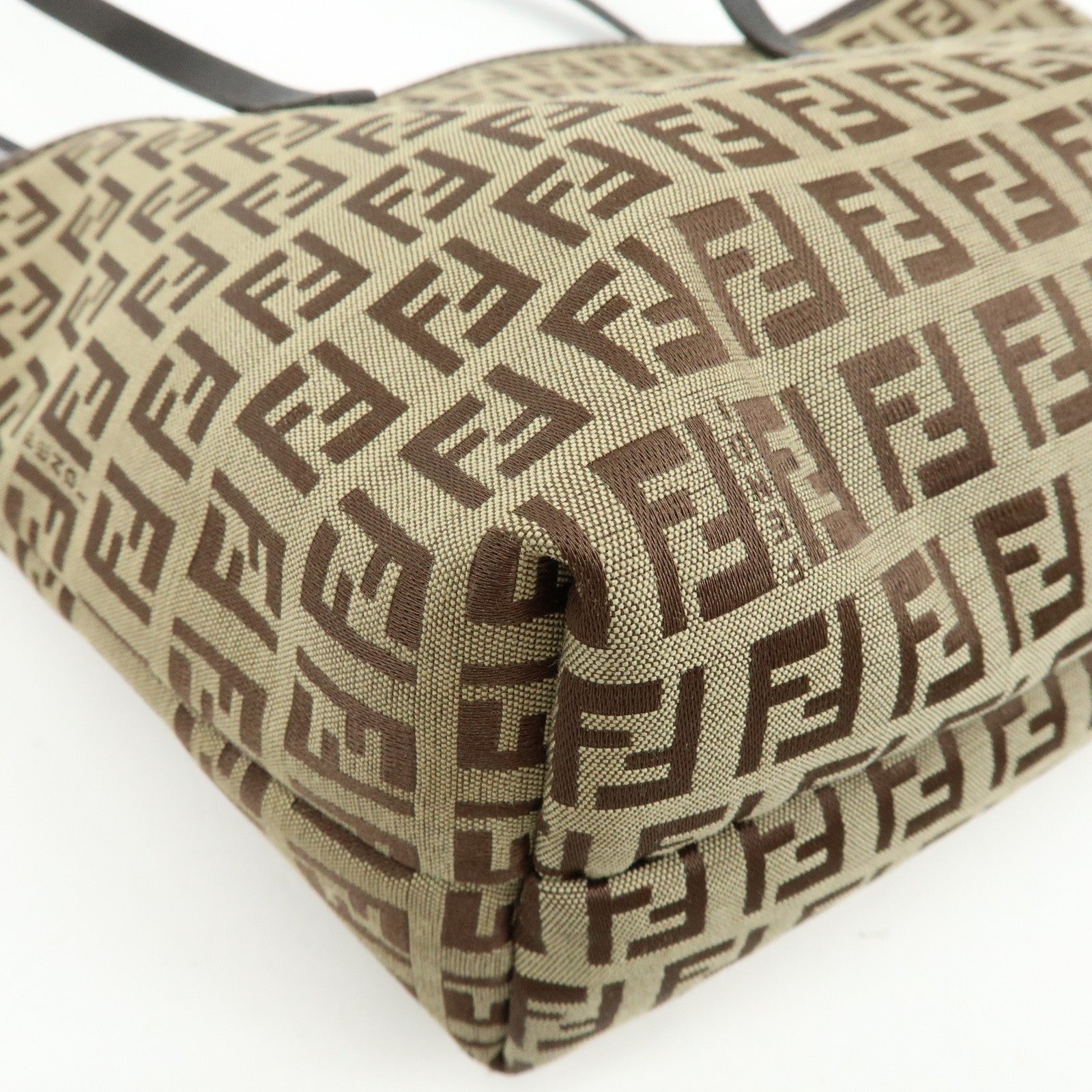 Fendi Zucchino Tote Bag - Brown, Canvas Leather