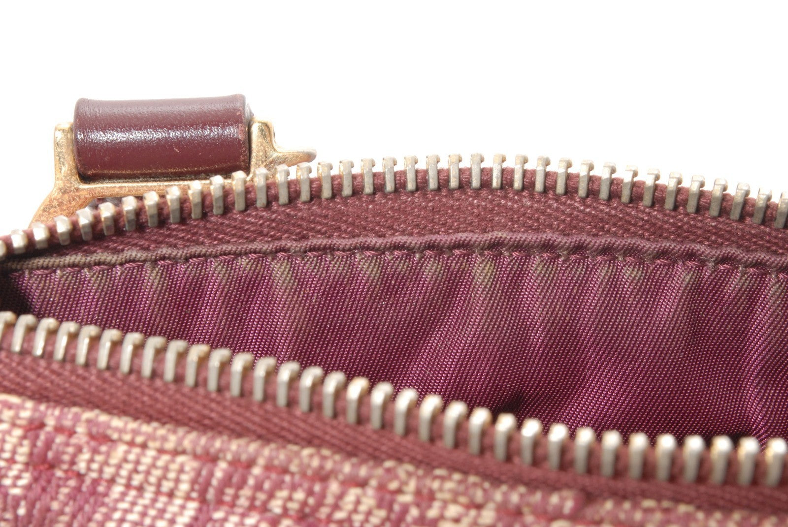 Christian Dior Trotter Handbag - Bordeaux, Canvas and Leather