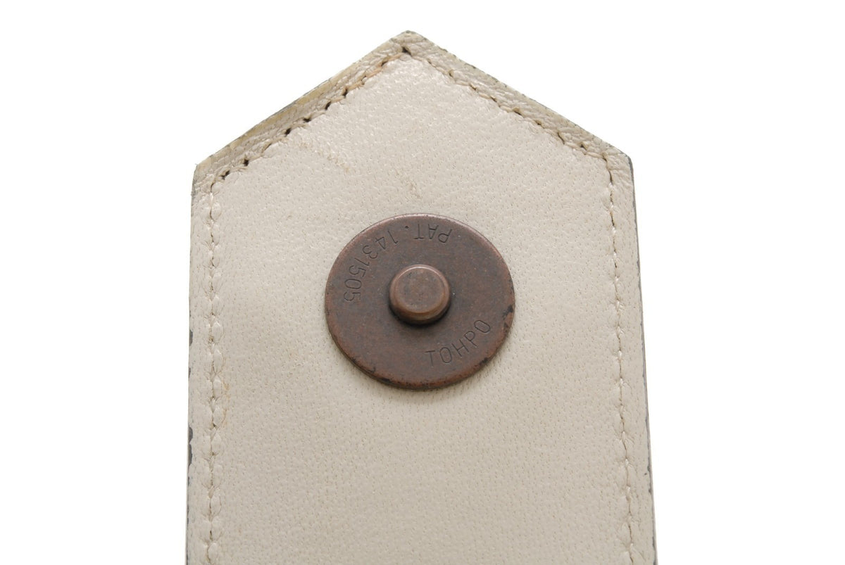 Saint Laurent Chevron Quilted Clutch Bag - White, Leather