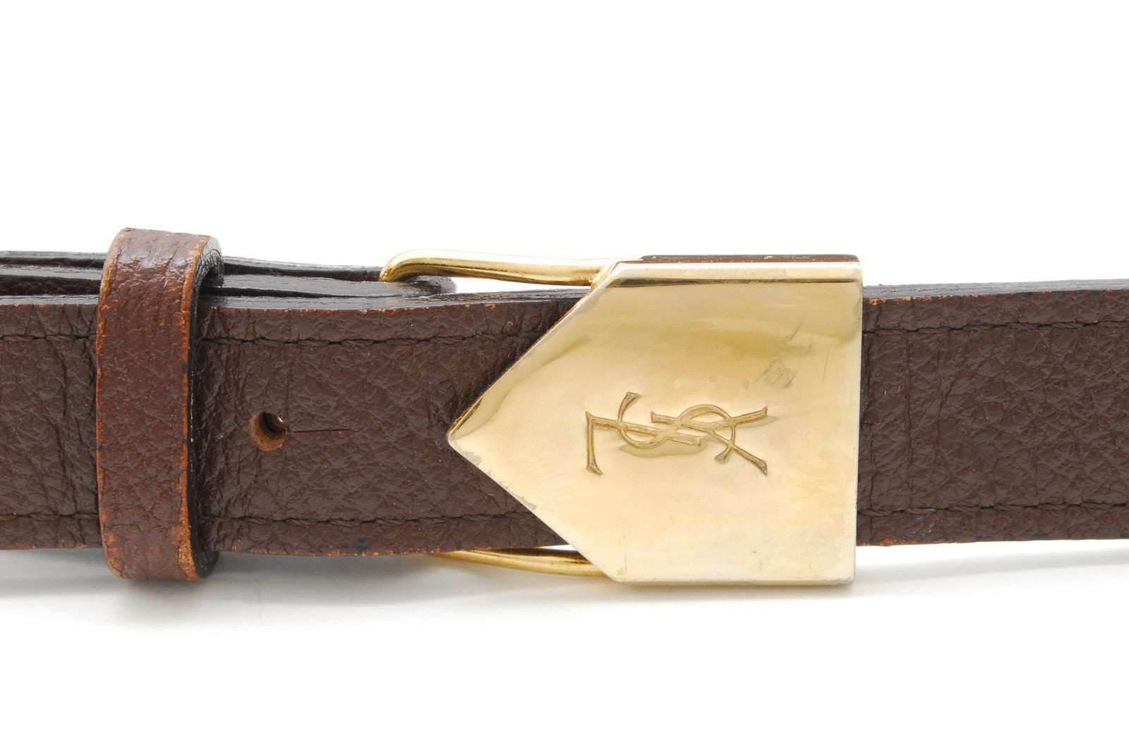 Saint Laurent Vintage Leather Shoulder Cross Body Bag - Brown, Leather