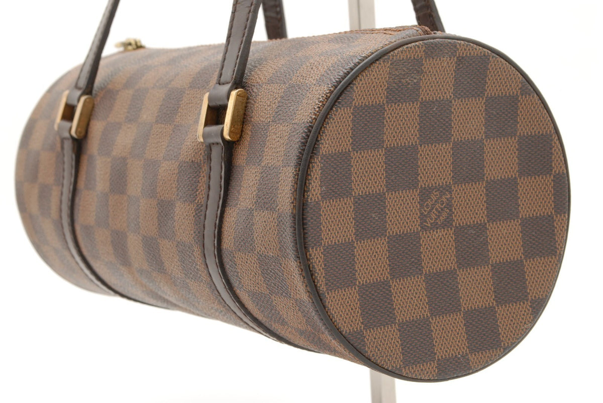 Louis Vuitton Damier Ebene Papillon 30 Hand Bag - Brown, PVC Leather