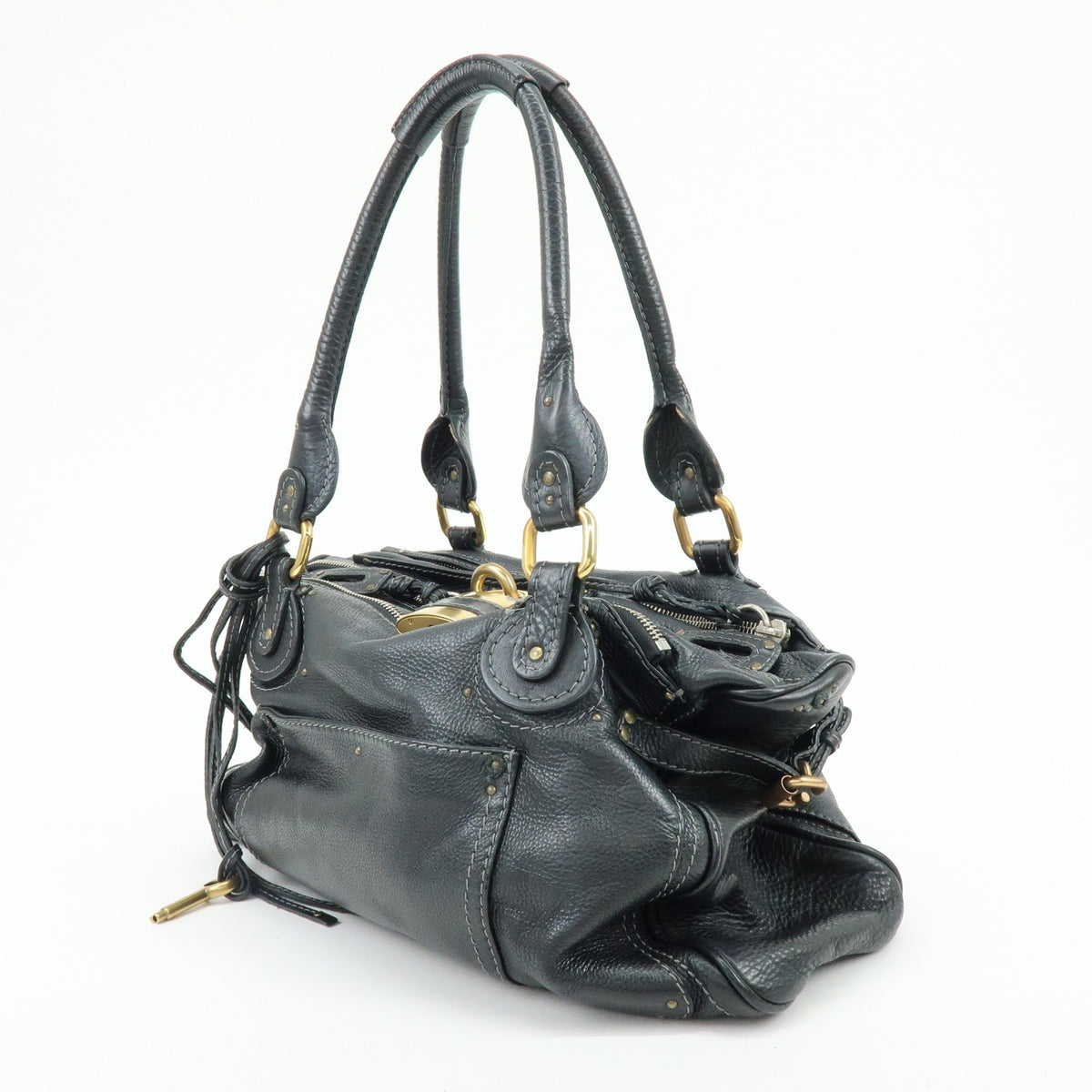 Chloe Paddington Handbag - Black, Leather