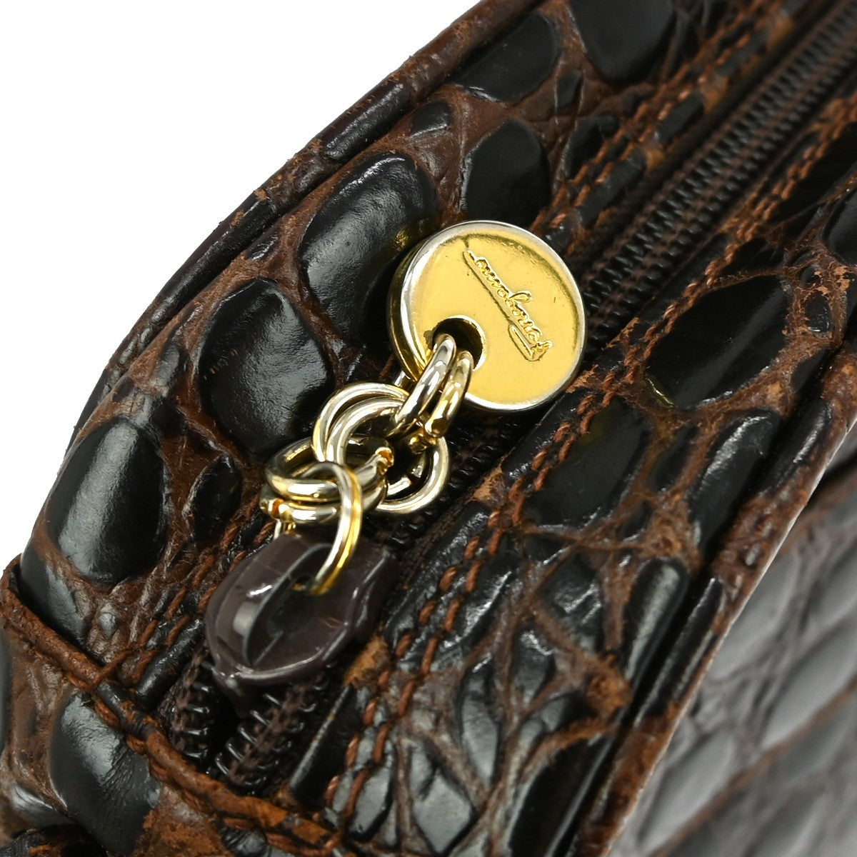 Salvatore Ferragamo Vara Shoulder Bag - Brown, Leather