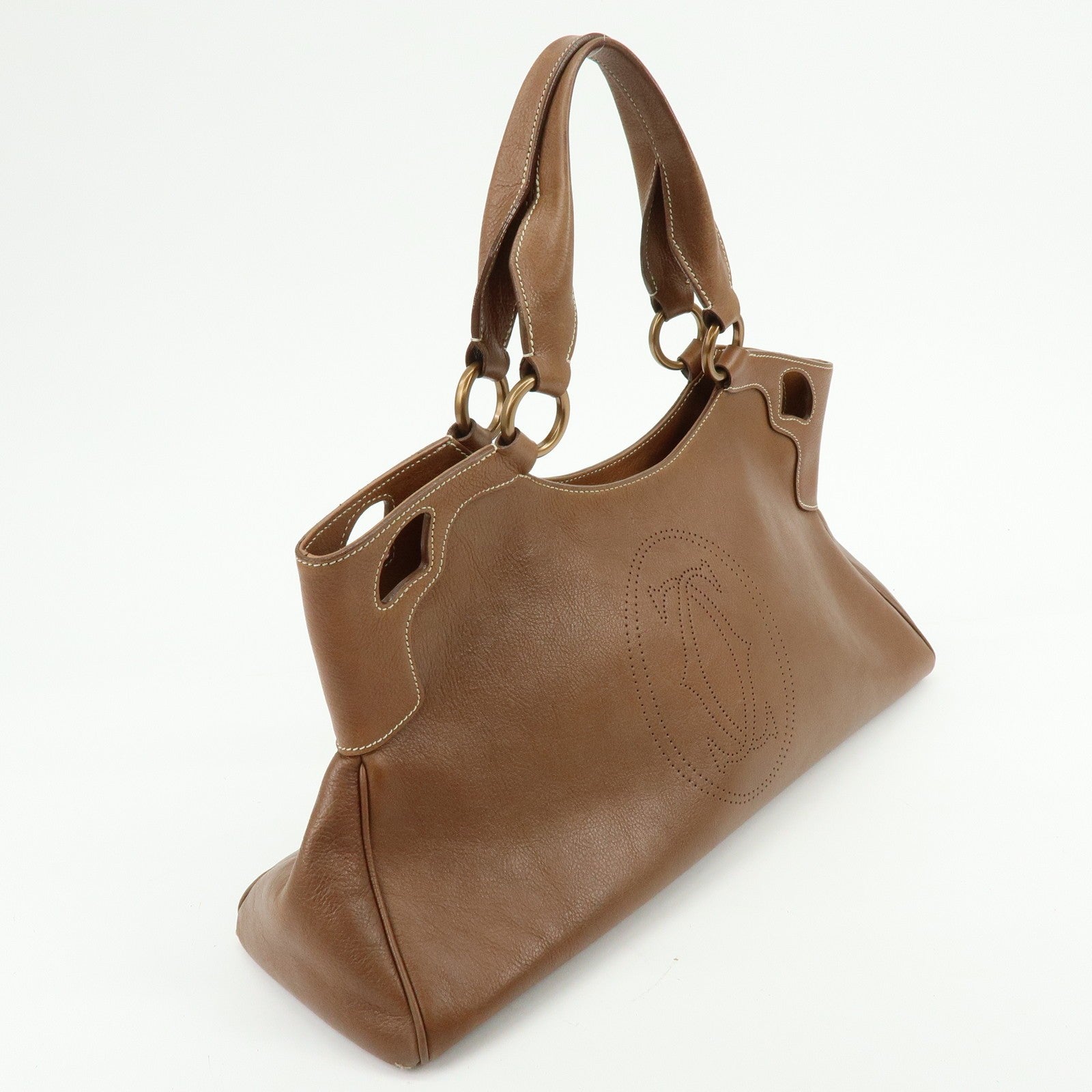 Cartier Marcello de Cartier Hand Bag - Brown, Leather