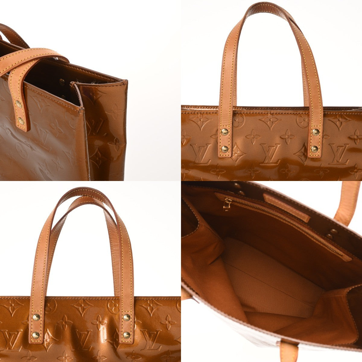 Louis Vuitton Lead MM Handbag - Bronze, Monogram Vernis 