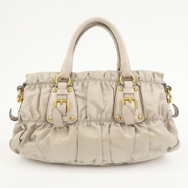 Prada Hand Bag - Gray, Nylon and Leather