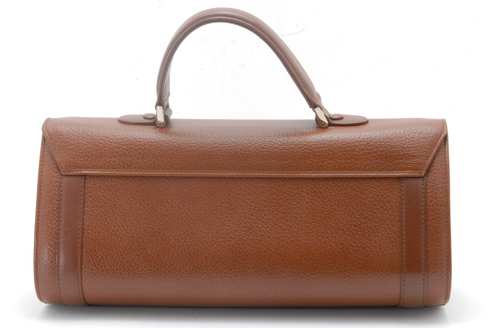 Burberry Barrel Bag Handbag - Brown, Leather